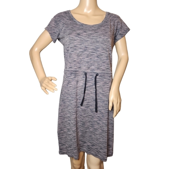 Columbia heathered taupe stretch short sleeve dress. Size small - Picture 7 of 16
